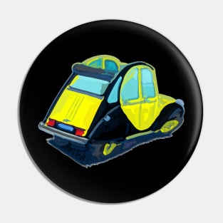 Deux chevaux in vector style Pin