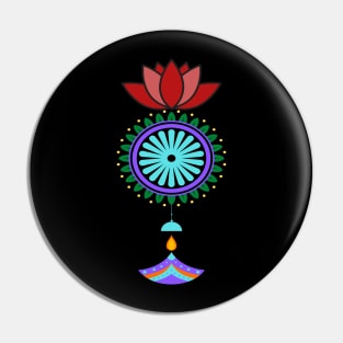 Pendant spiritual with lotus flower Pin