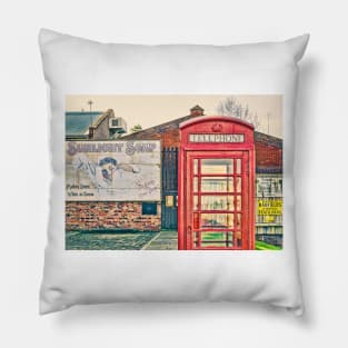 Vintage Red telephone box Pillow