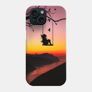 Swinging in the Sunset Phone Case