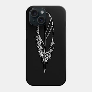 feather. white Phone Case