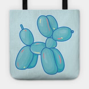 Blue Balloon Dog Animal Tote