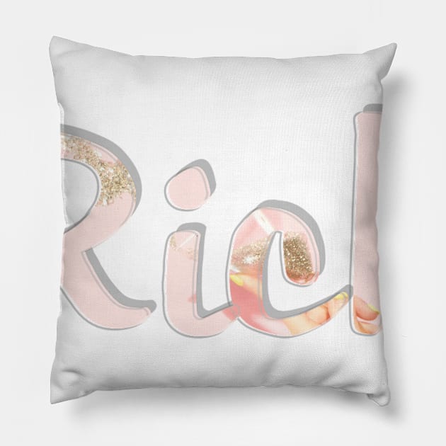 Rich Pillow by afternoontees