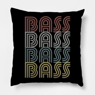 Retro BASS - Bass Guitar Player / Bassist Gift Pillow