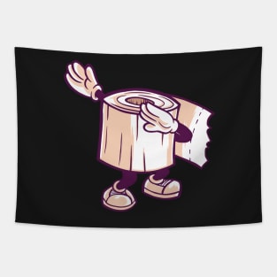 Dabbing Toilet Paper Roll Funny Social Distancing FaceMask for Teens Men Boys Tapestry