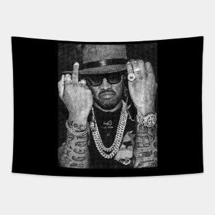 Future Rap - Halftone Tapestry