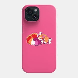 Lesbian Pride Red panda Phone Case