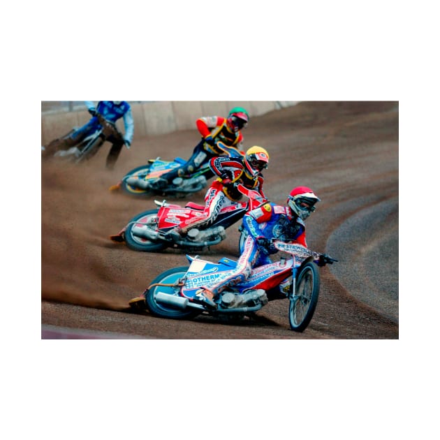 Reading Racers Speedway Motorcycle Action by AndyEvansPhotos