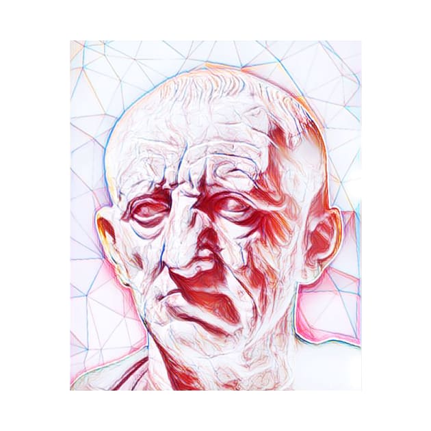 Cato the Elder Portrait | Cato the Elder Artwork | Line Art by JustLit