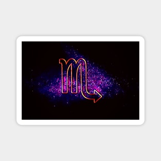 Scorpio (Retro Scorpio Zodiac) Magnet