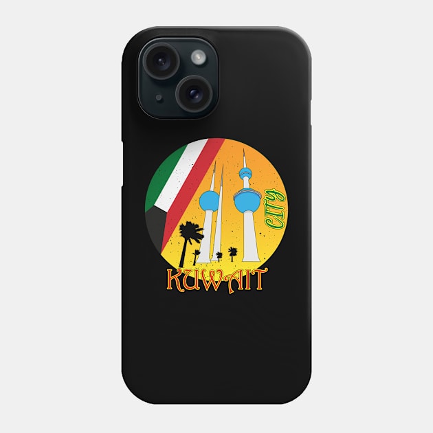 Kuwait City Retro Phone Case by Admair 