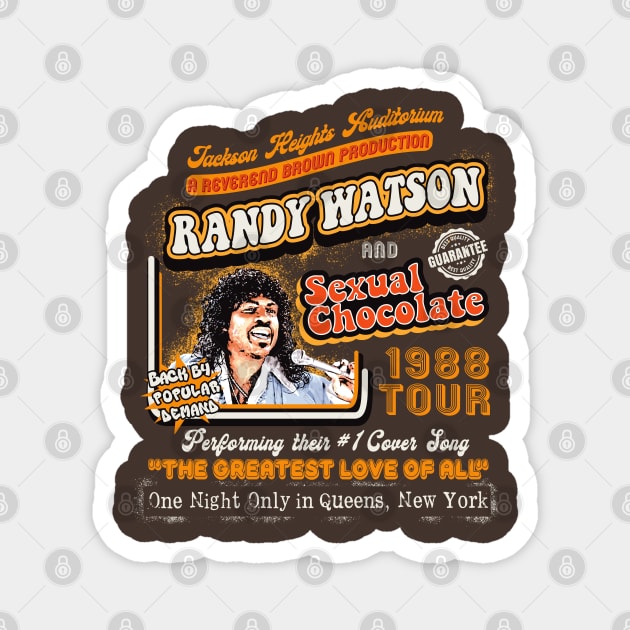 Randy Watson Sexual Chocolate Concert Poster Magnet by Alema Art