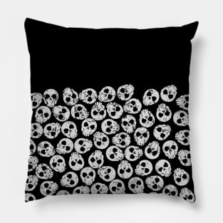 Half A Pile Of Skulls Pillow