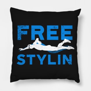 Freestylin Swim Guy Pillow