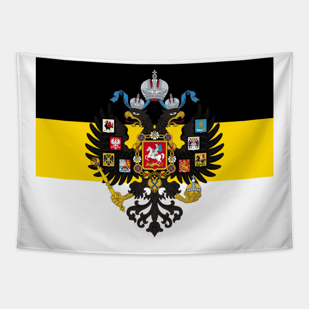 Russian empire coat of arms flag