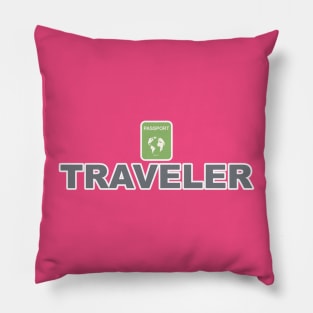 Traveler Jetsetter Globetrotter World Freelancer Pillow