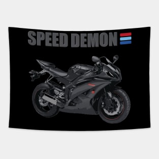 Motorcycle, Biker, Motorcycle Gift, Speed Demon, Motorcycle Gift Idea, Motorcycle Present, Racing, Sports Bike, Birthday Gift Idea For him Tapestry