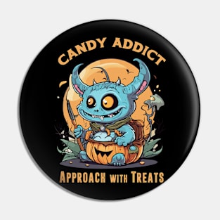 halloween monster candy addict Pin