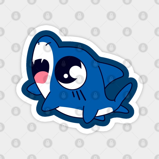 Blue Baby Shark Magnet by JonWKhoo