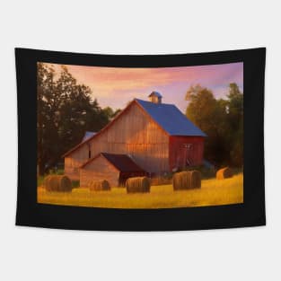 Barn in North Hero, Vermont Tapestry