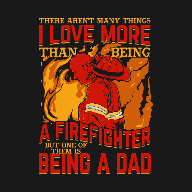Proud Firefighter Dad Fireman Father Gift by Dolde08