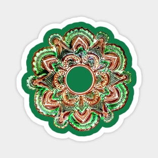 Ukraine green star pattern Magnet