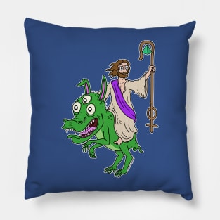 Dino Jesus Pillow