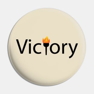 Victory being victorious artsy Pin