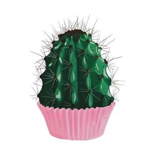 Cute Cactus Cupcake T-Shirt