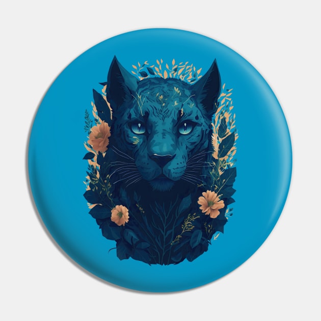 Panther with flowers Pin by Javisolarte