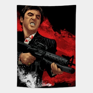 Scarface Shooting Tapestry