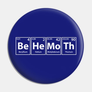 Behemoth (Be-He-Mo-Th) Periodic Elements Spelling Pin