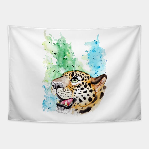 Amur Leopard Tapestry by TaksArt