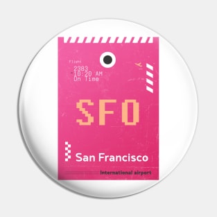 SFO San Francisco design Pin