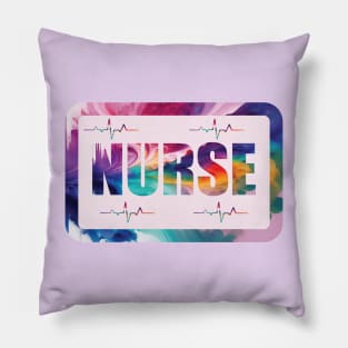 Rinbow Color Nursing Summer time Design for  nursing students Pillow