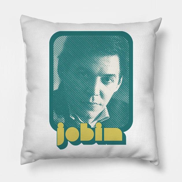 Tom Jobim /// Retro Style Fan Art Design Pillow by DankFutura