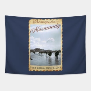 Greetings from Normandy - Juno Beach Tapestry