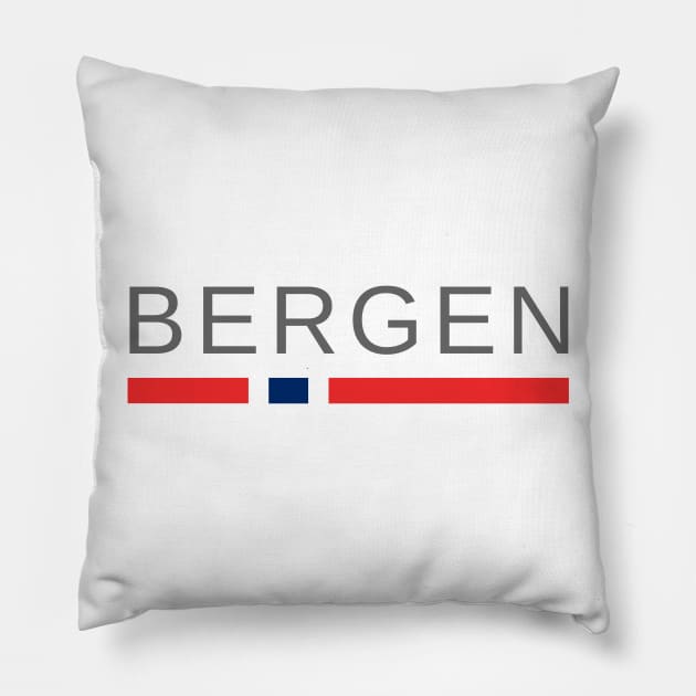 Bergen Norway Pillow by tshirtsnorway
