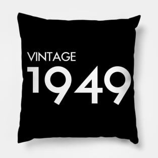 Vintage 1949 Gift 71st Birthday Party Pillow