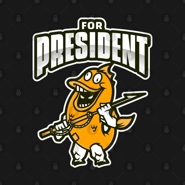 Funny Sea Monster for President by Boga