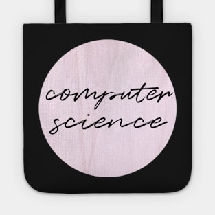 computer science in marble pink Tote