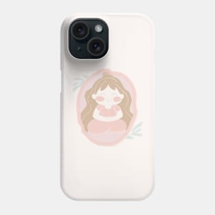 Meditating little girl Phone Case