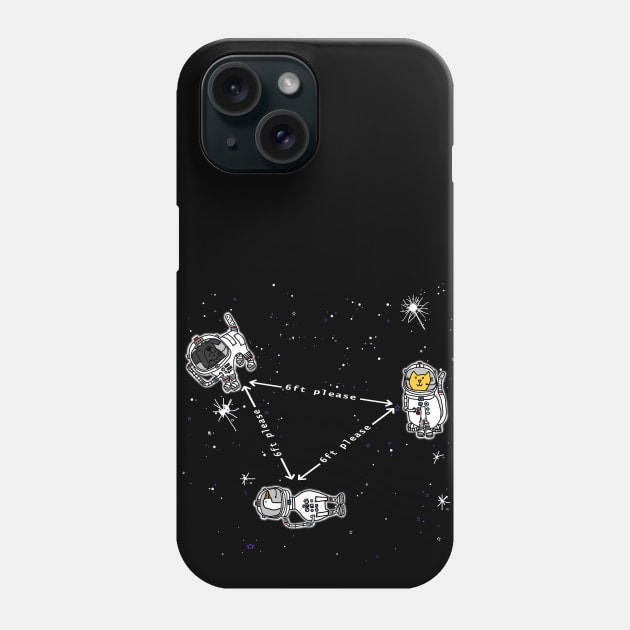 Space Social Distancing Funny Quarantine Quotes Phone Case by ellenhenryart