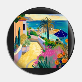 Summer at the seaside Pin