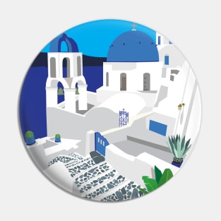 Santorini Pin