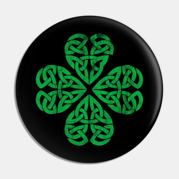 Traditional Celtic Shamrock Pin by Vector Deluxe