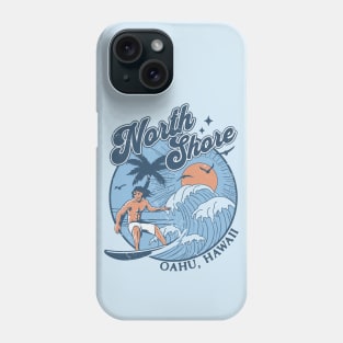 1970s Vintage Surfing North Shore Oahu, Hawaii Retro Sunset // Old School Surfer // Surf Hawaii Phone Case