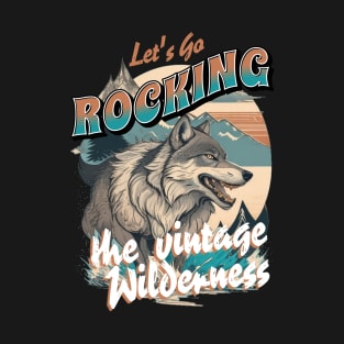 Embrace the Vintage Wilderness: Wolf Adventure T-Shirt