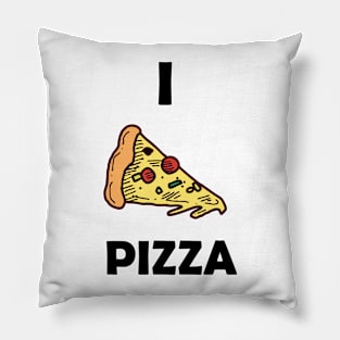 Funny design saying I Pizza, Pizzeria Paradise, Cute & Savory Pizza Love Pillow