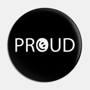 Proud artistic text design Pin